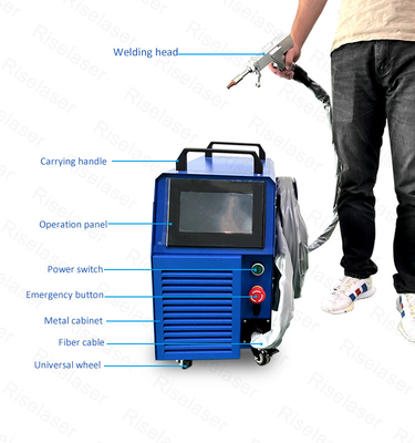 Air Cooling 3 In 1 Small Laser Welding Machine 35kg For Metal Cutting / Cleaning