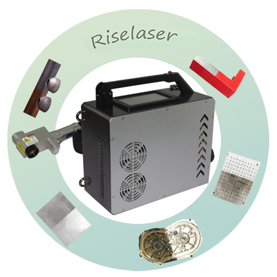 Mesin pembersih laser portabel 100w 50w untuk menghilangkan cat karat logam fase tunggal AC 220V