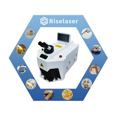 Mini Perhiasan YAG Laser Mesin Pengelasan 150W dengan Mesin Perbaikan CCD Untuk Perhiasan Emas Perak